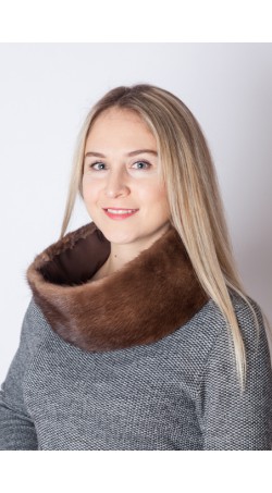 Mink fur neck warmer